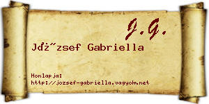 József Gabriella névjegykártya