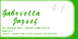 gabriella jozsef business card