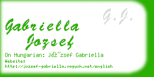 gabriella jozsef business card